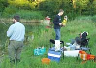 Grillen am Teich